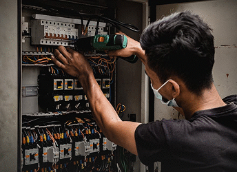 Electrical and plumbing works