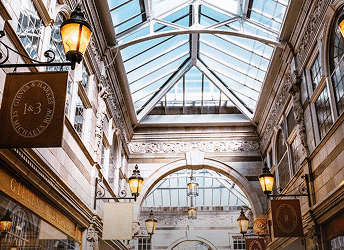 Integrated finishes for malls